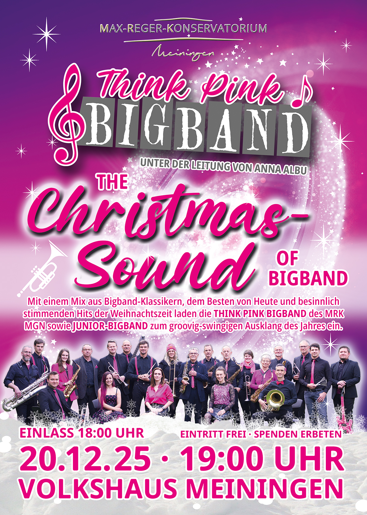Christmas concert Think Pink Big Band 2025